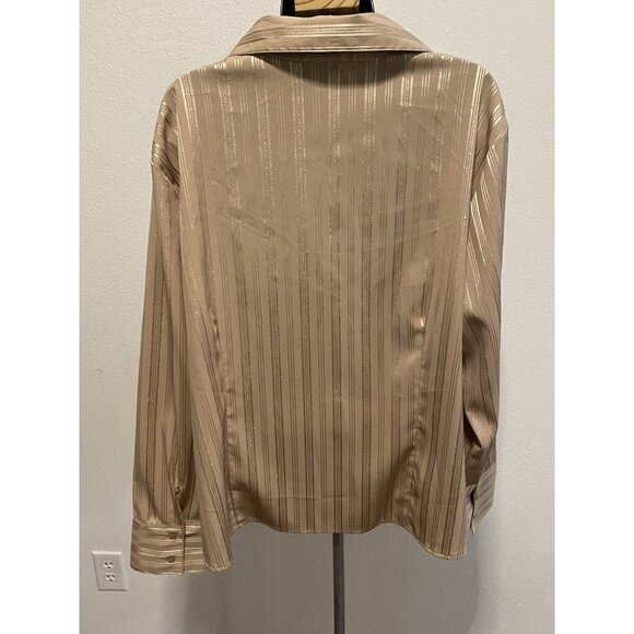 Covington Women Size 20 Blouse Long Sleeve Collared - Picture 7 of 9